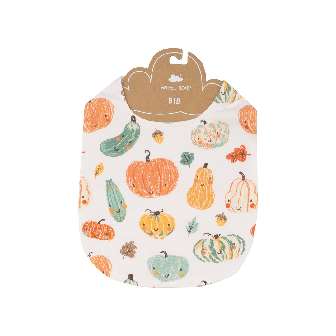 Crayon Pumpkins Feeding Bib