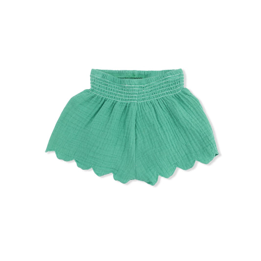 Angel Dear Ming Green Scallop Short for Toddler Girls