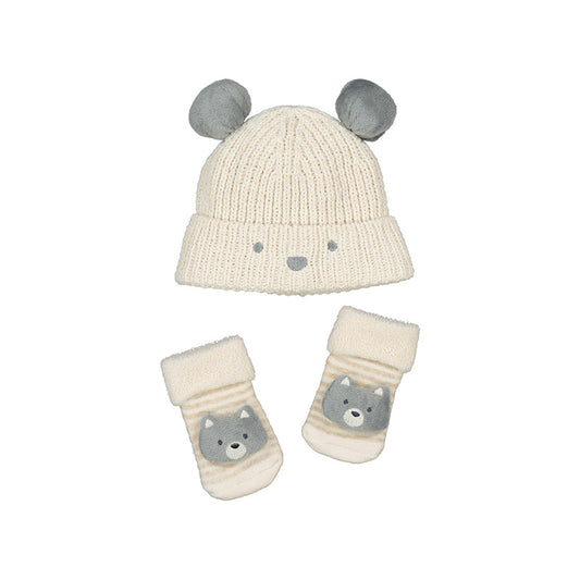 Bear Hat and Sock Set by Mayoral