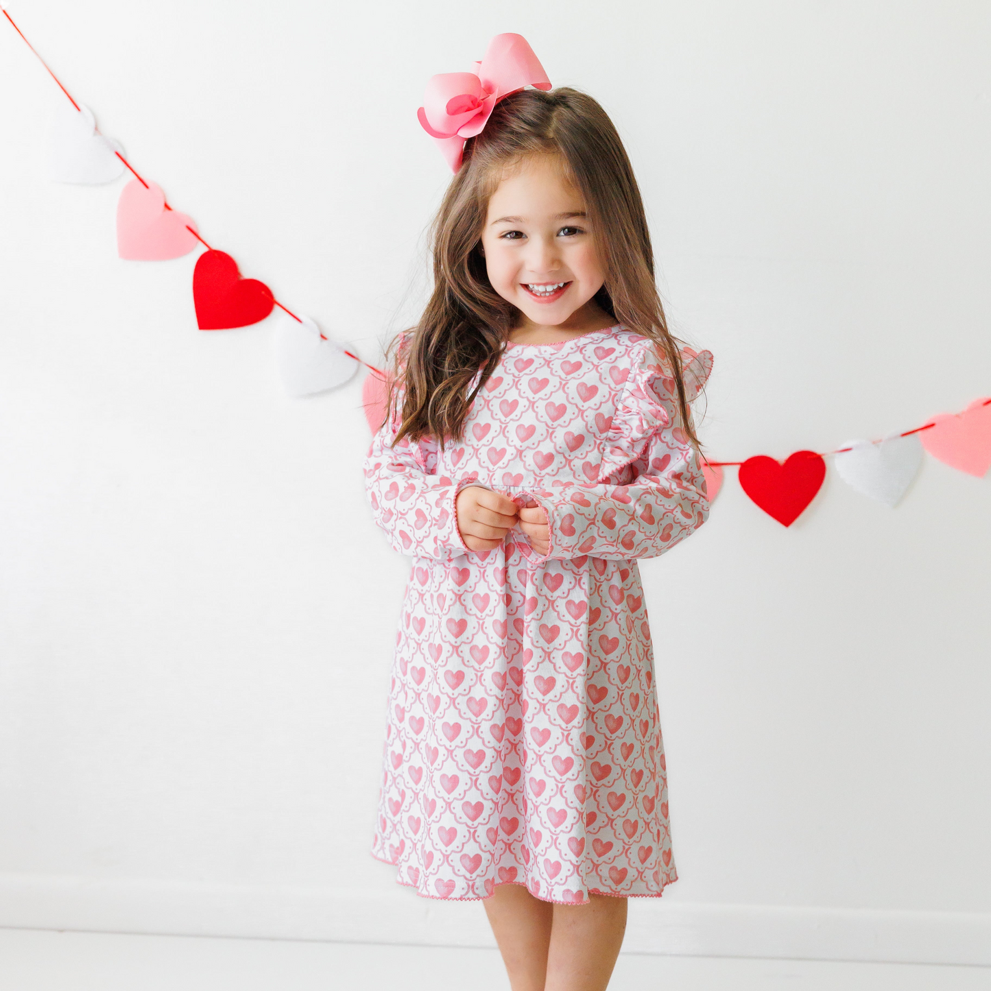 Watercolor Heart Dress by Jellybean