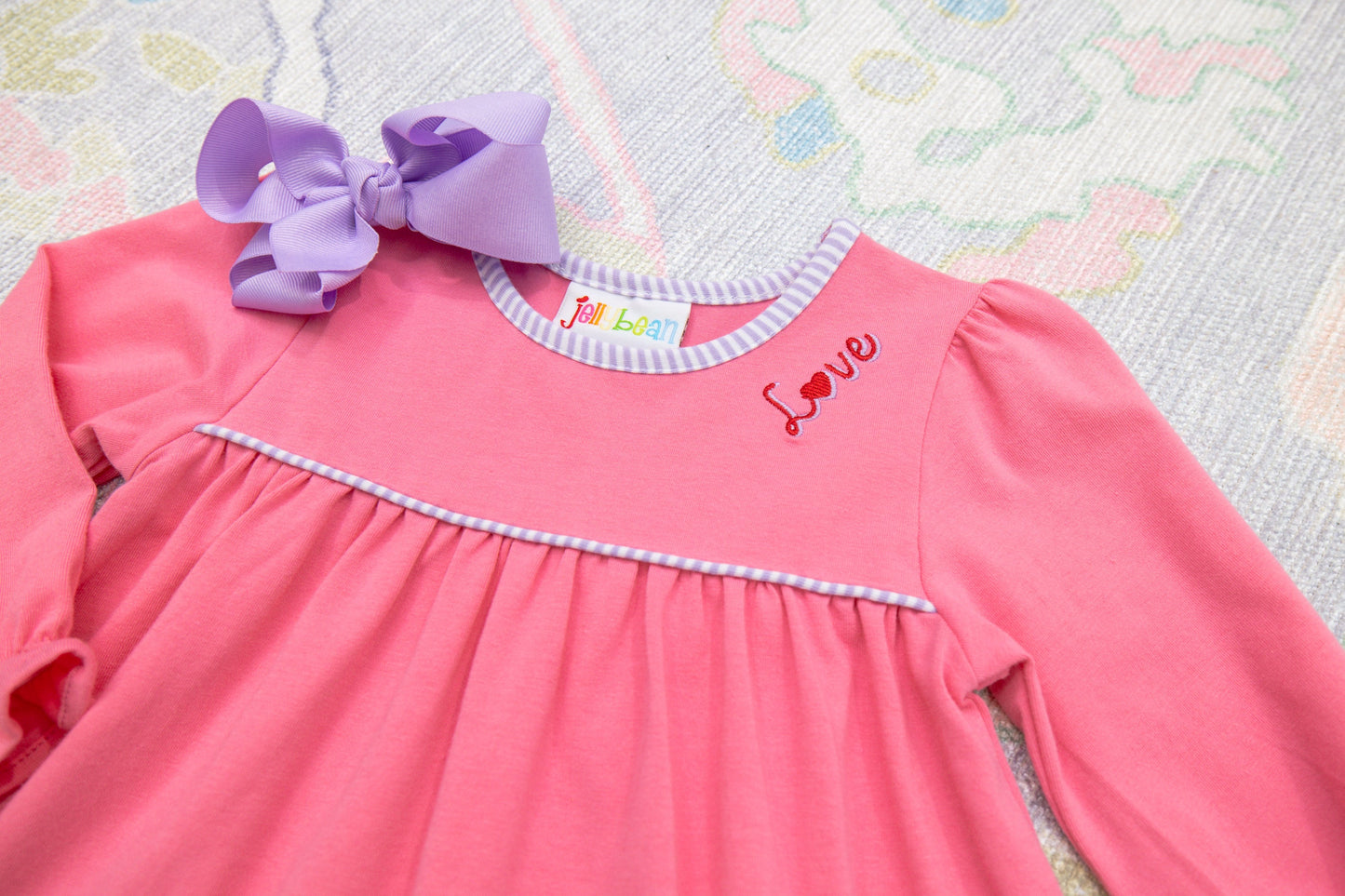 Love Embroidery Pants Set by Jellybean