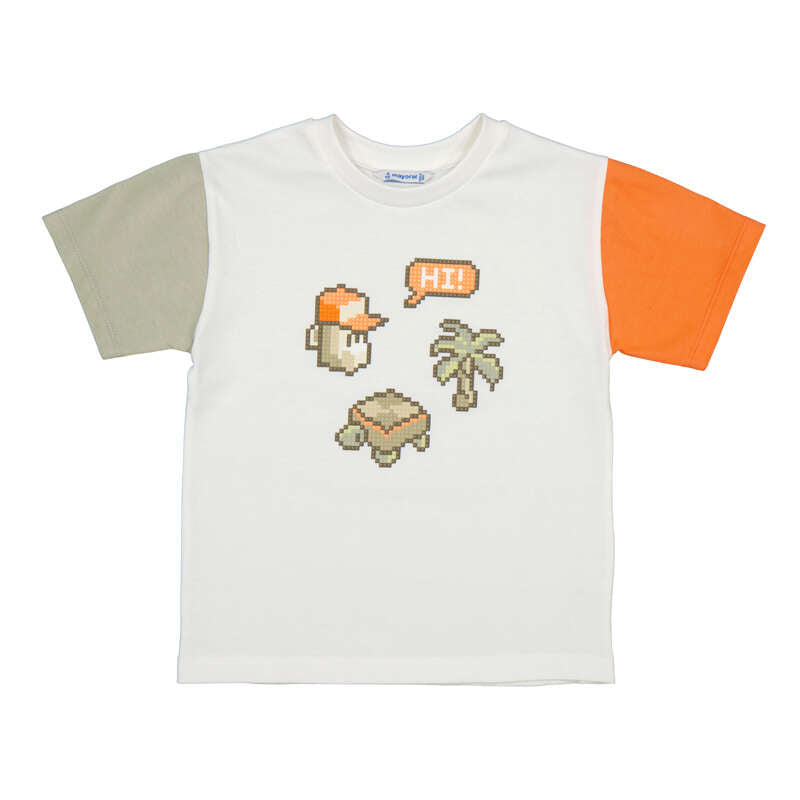 Colorblock Pixel Gaming Tee by Mayoral