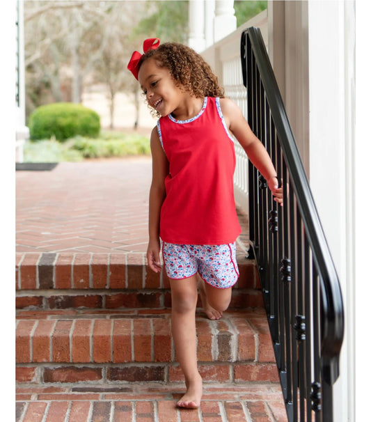 Sweet Land of Liberty Floral Short Set