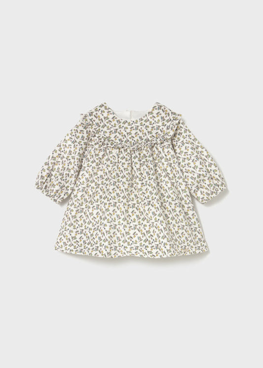 Printed Floral Velvet Dress by Mayoral