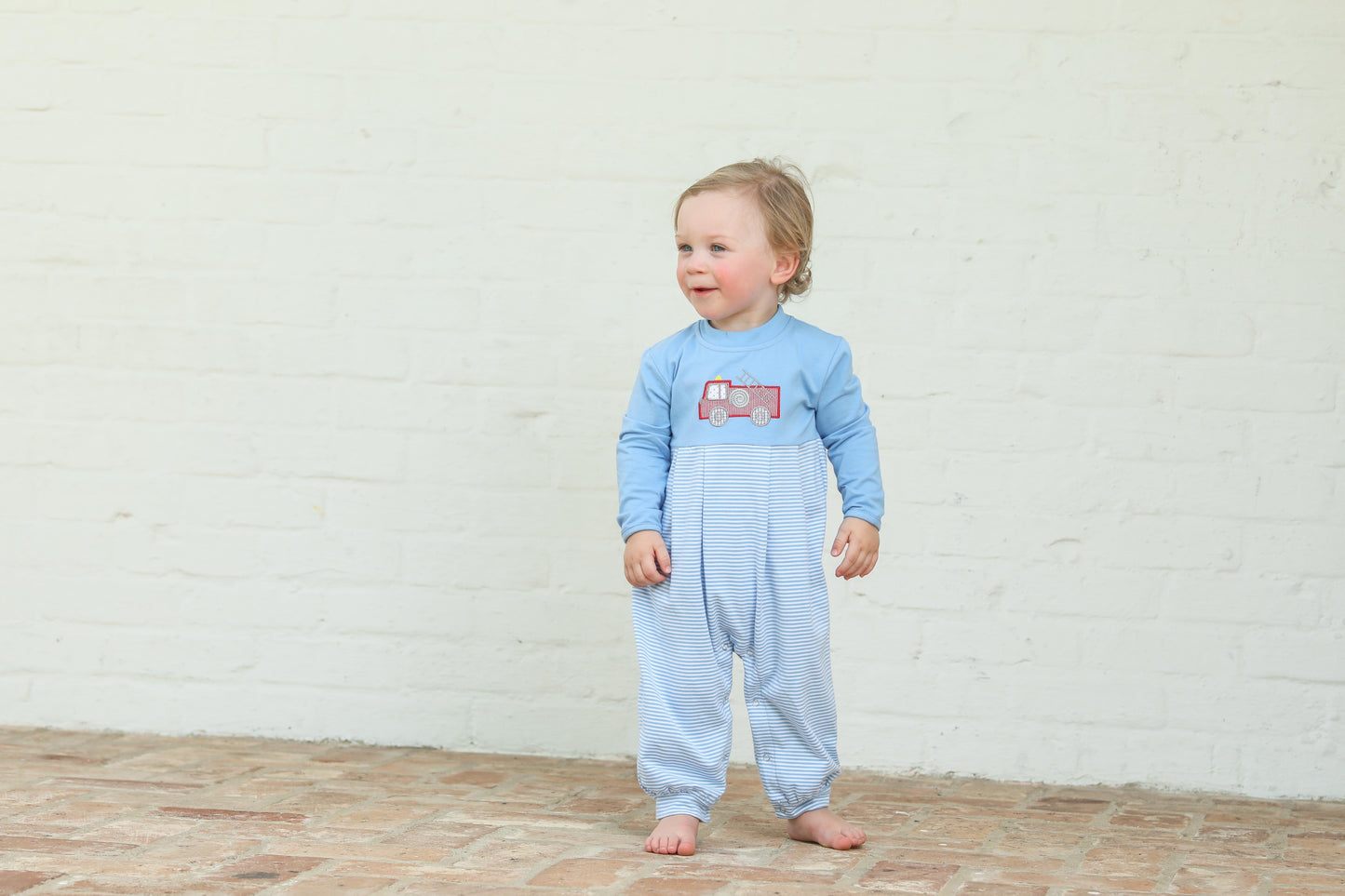 Fire Truck Romper by Trotter Street Kids