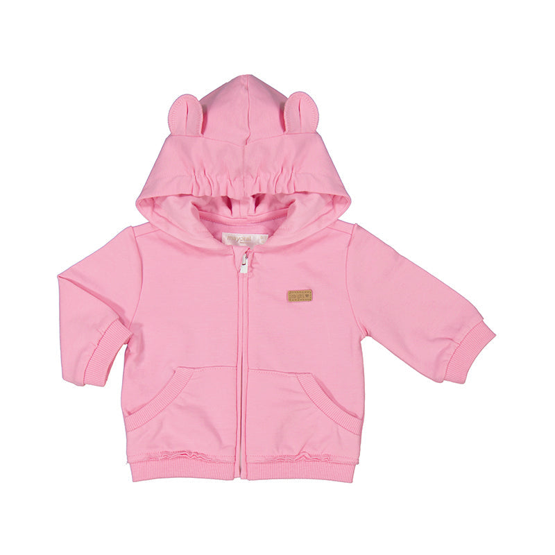 Bubblegum Pink Zip Up Hoodie by Mayoral