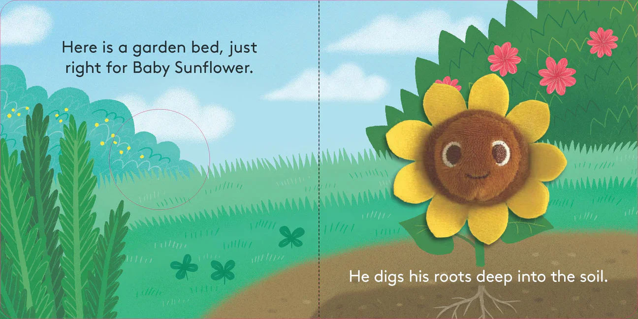 Baby Sunflower Finger Puppet Chunky Board Book