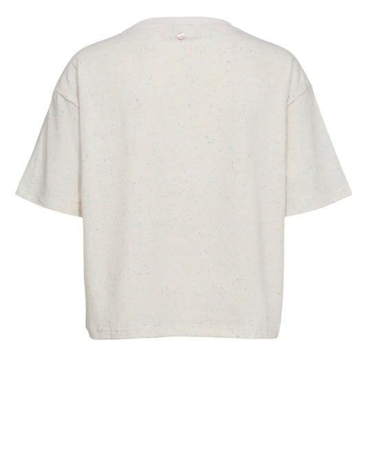 NUHUBY T-SHIRT - Cloud dancer, colourful speck