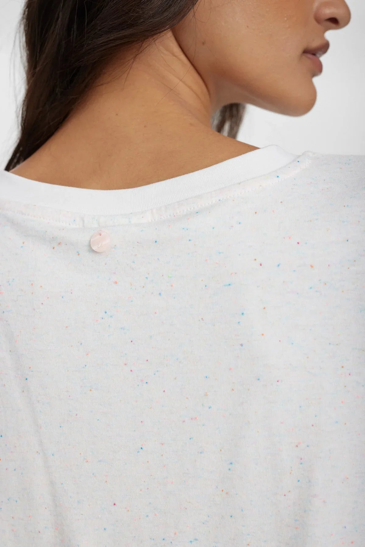 NUHUBY T-SHIRT - Cloud dancer, colourful speck