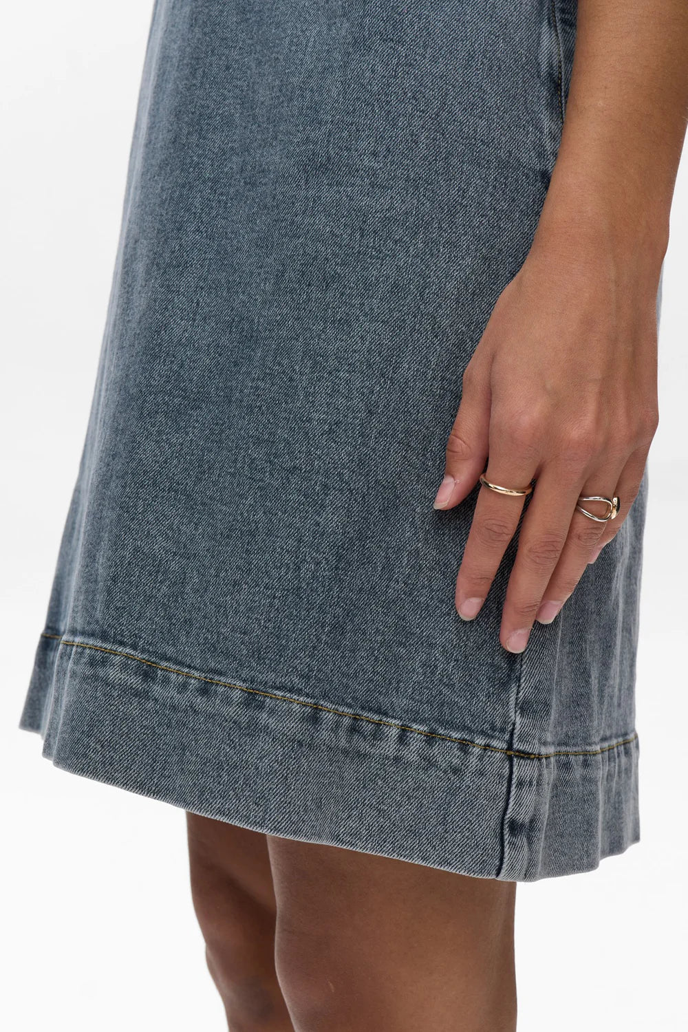NUTORONTO DRESS - With. Blue Washed Denim