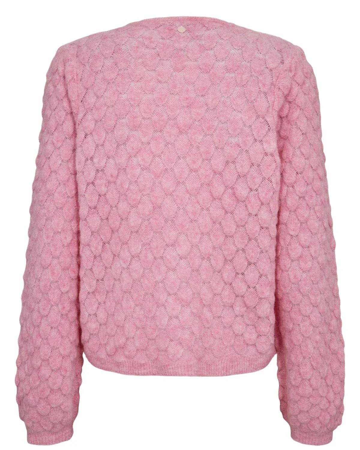 NURIETTE LEAF POINTELLE CARDIGAN - LIilac Sachet