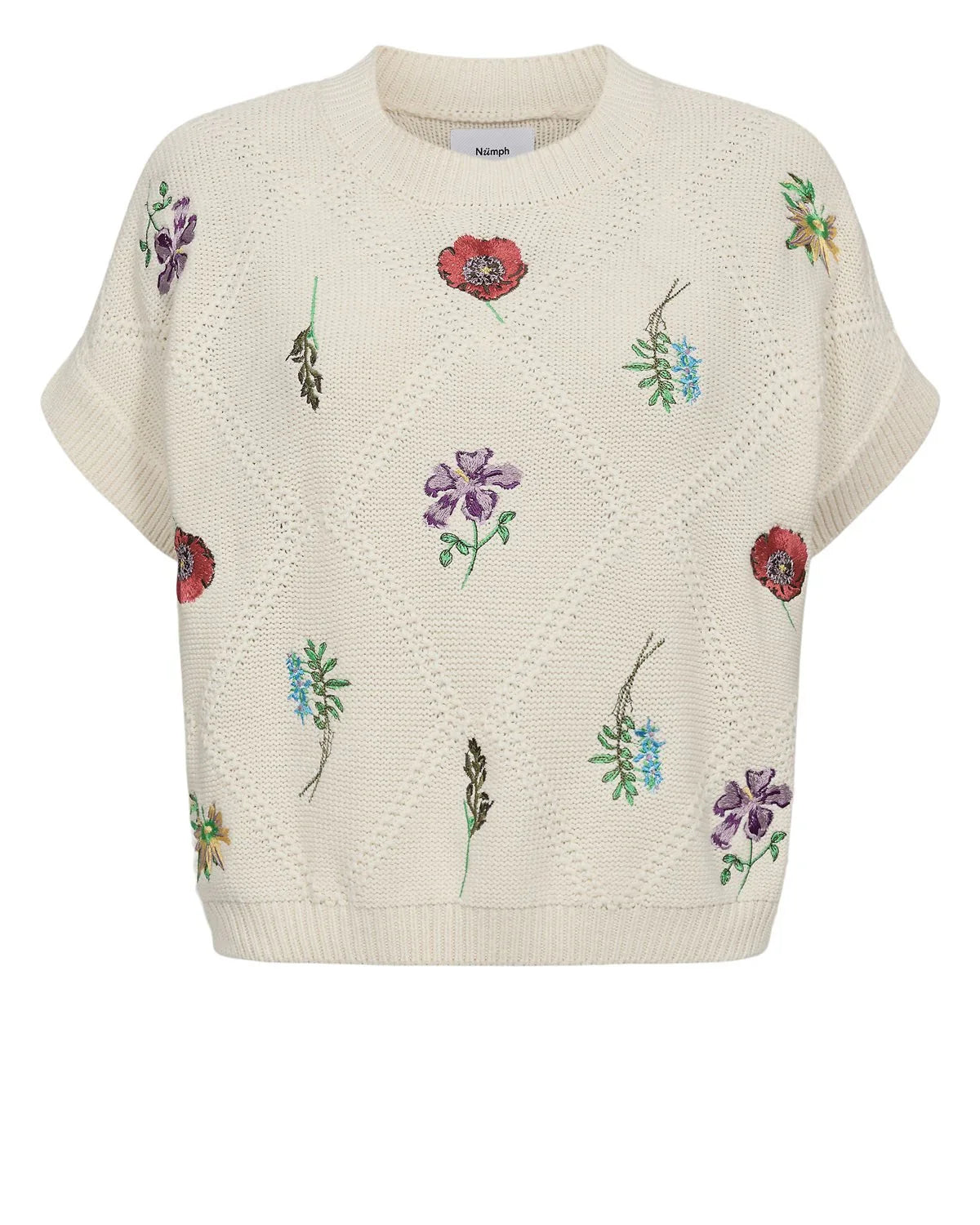 NUAMIE PULLOVER - Pristine Embroidered Flowers