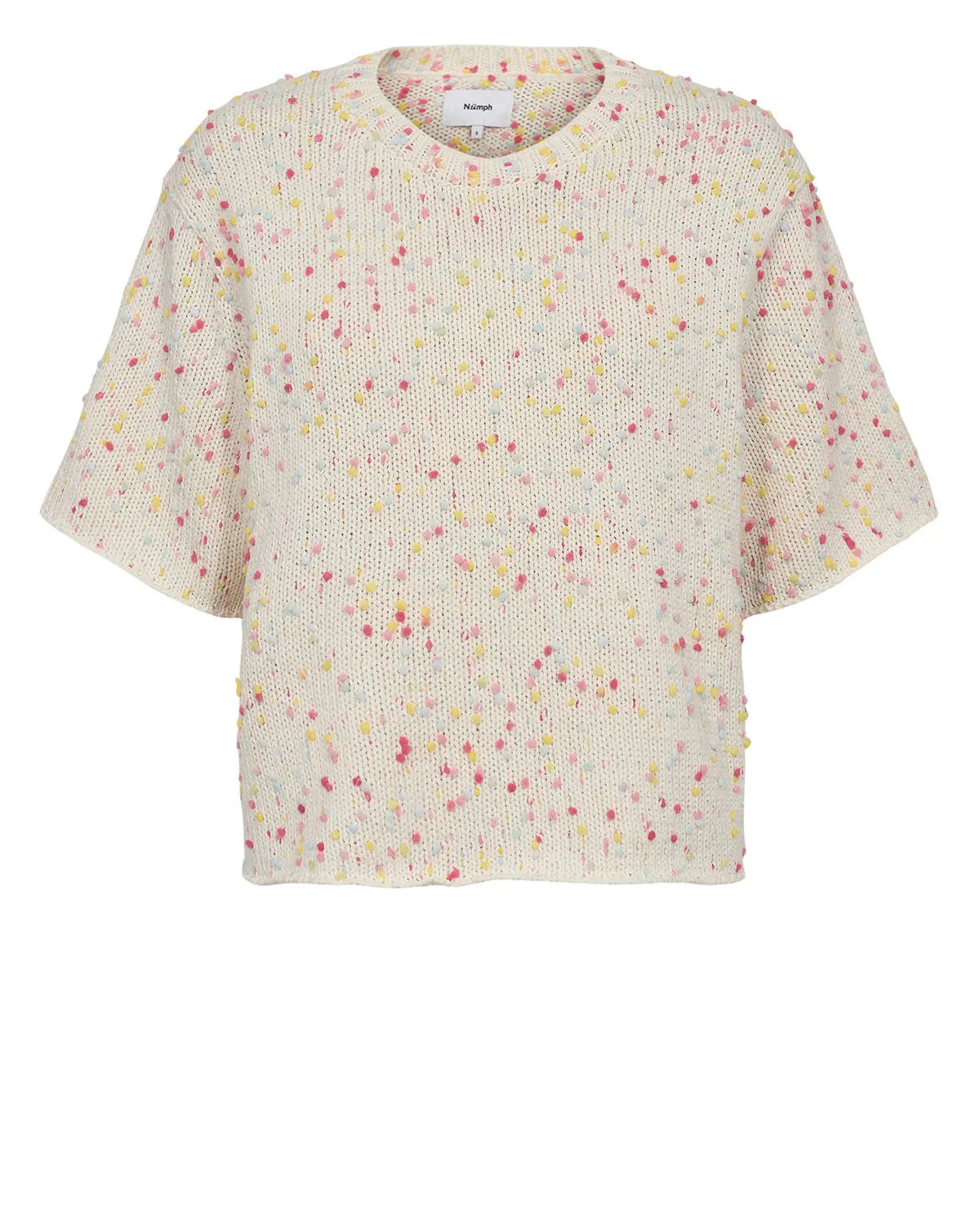 NUNEPSA SS PULLOVER - Pristine Pink Bobbles
