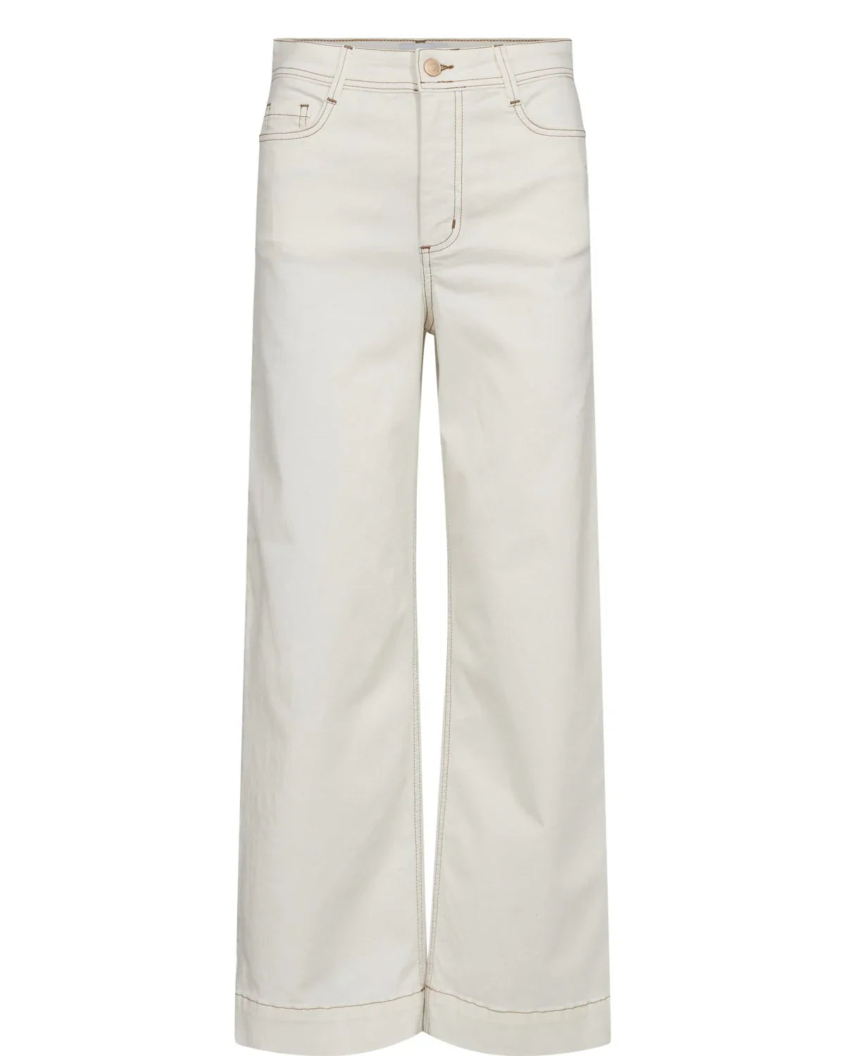 Nuparisan Cropped Twill Pants - Cloud Dancer