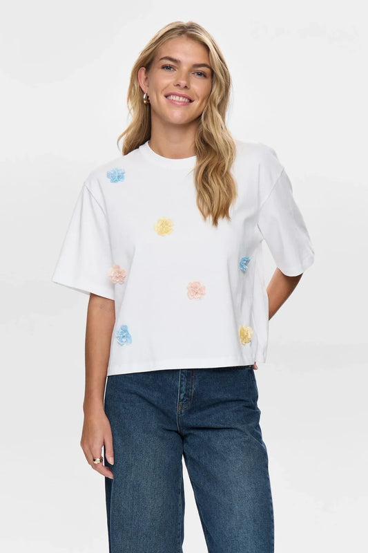 Nufleura Tee - Cloud Dancer