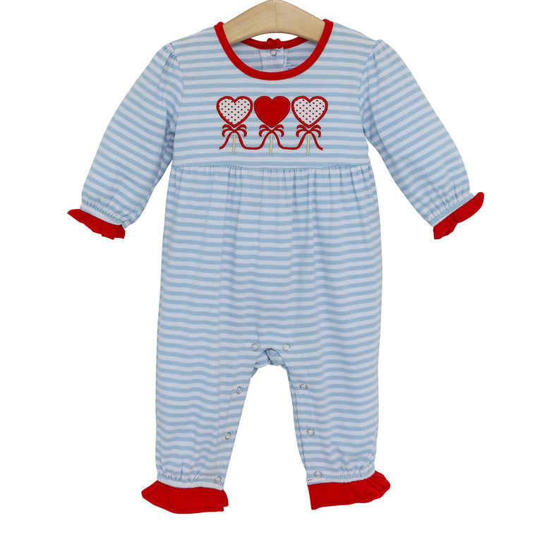 Heart Lollipop Romper by Trotter Street Kids