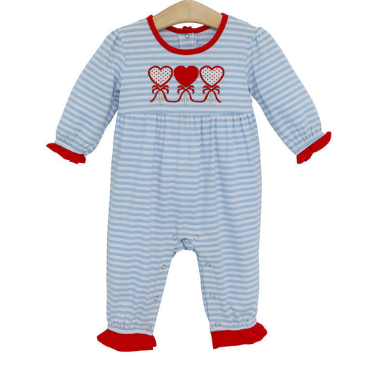 Heart Lollipop Romper by Trotter Street Kids