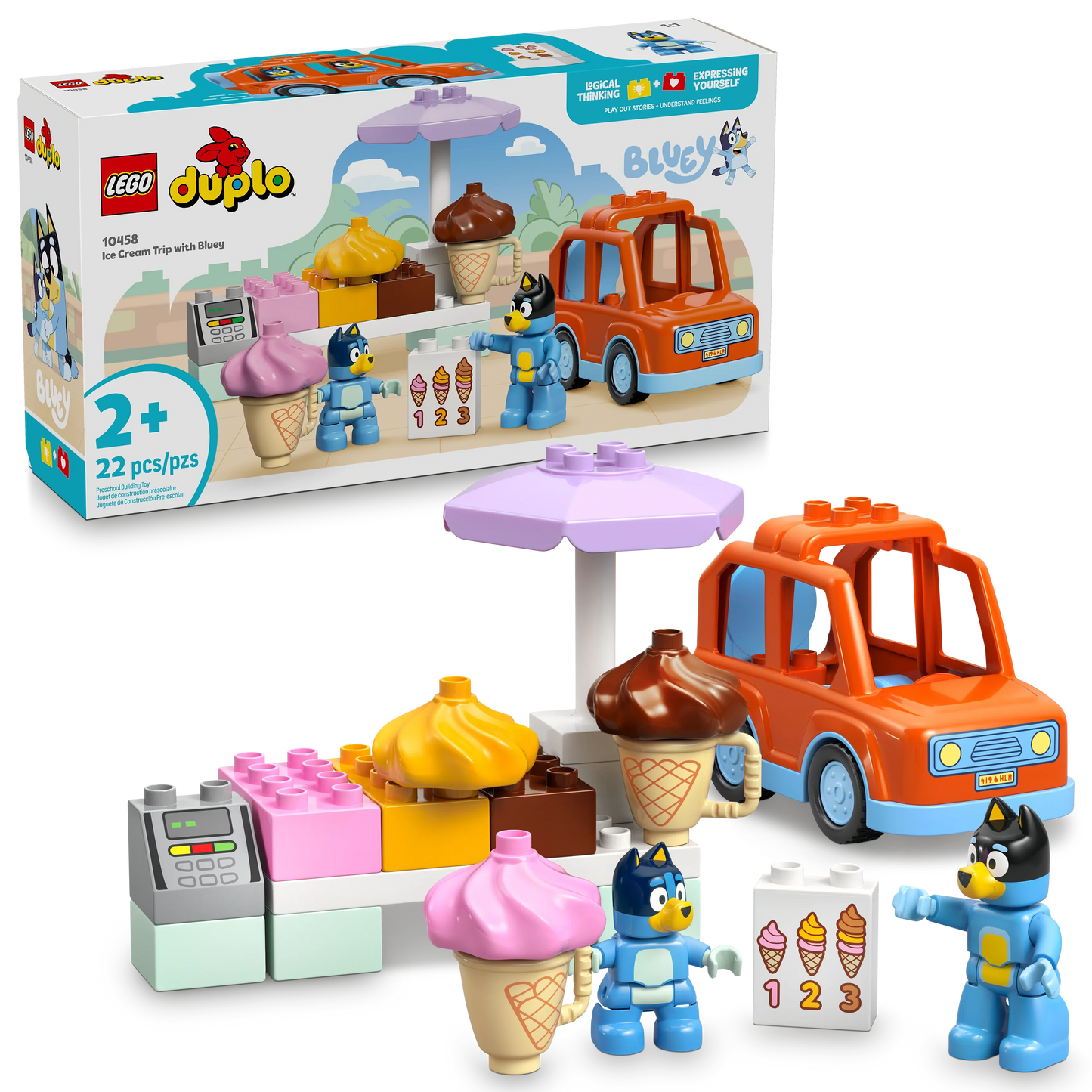 LEGO Ice Cream Trip with Bluey 10458 | Duplo
