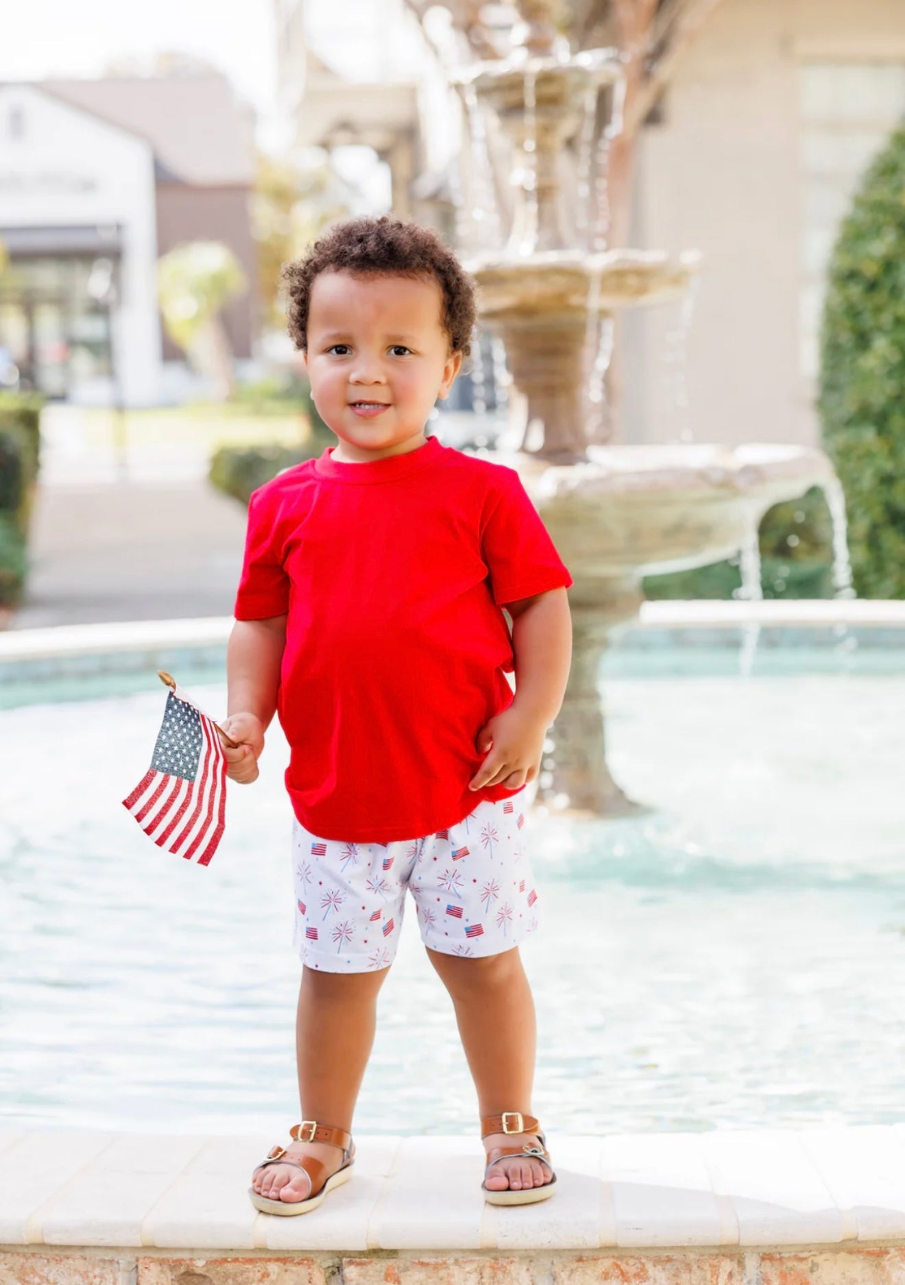 Fireworks and Freedom Drew Short Set for Boys