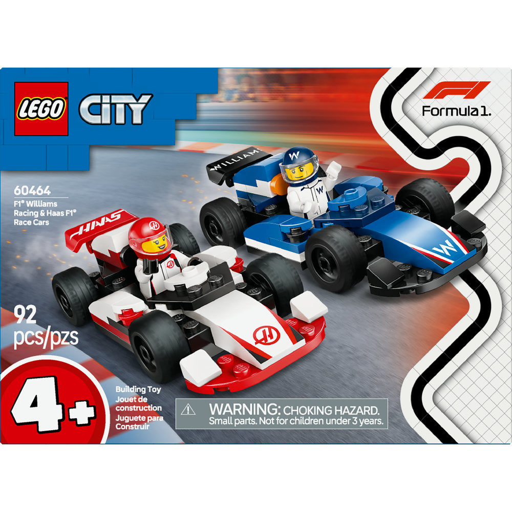 LEGO F1 Williams Racing & Haas F1 Race Cars 60464 | City