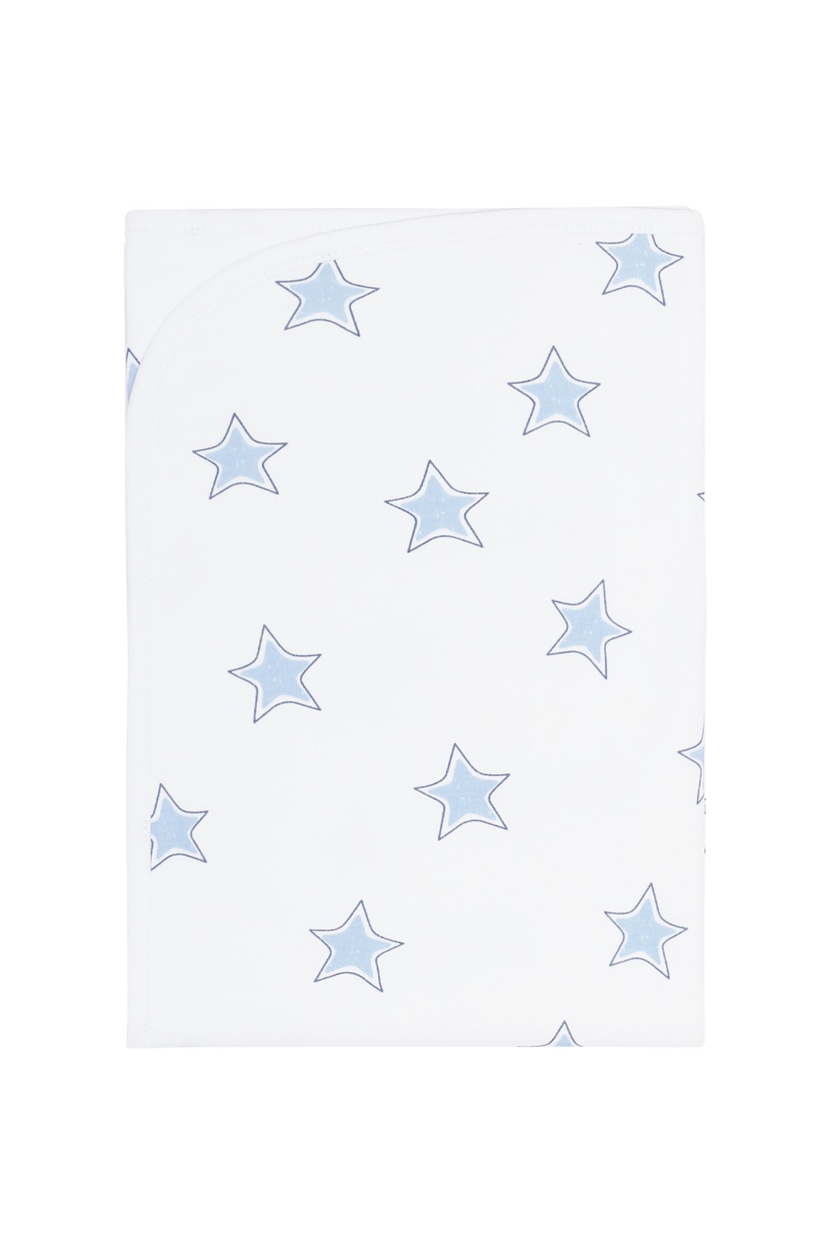Blue Stars Print Blanket by Nella Pima