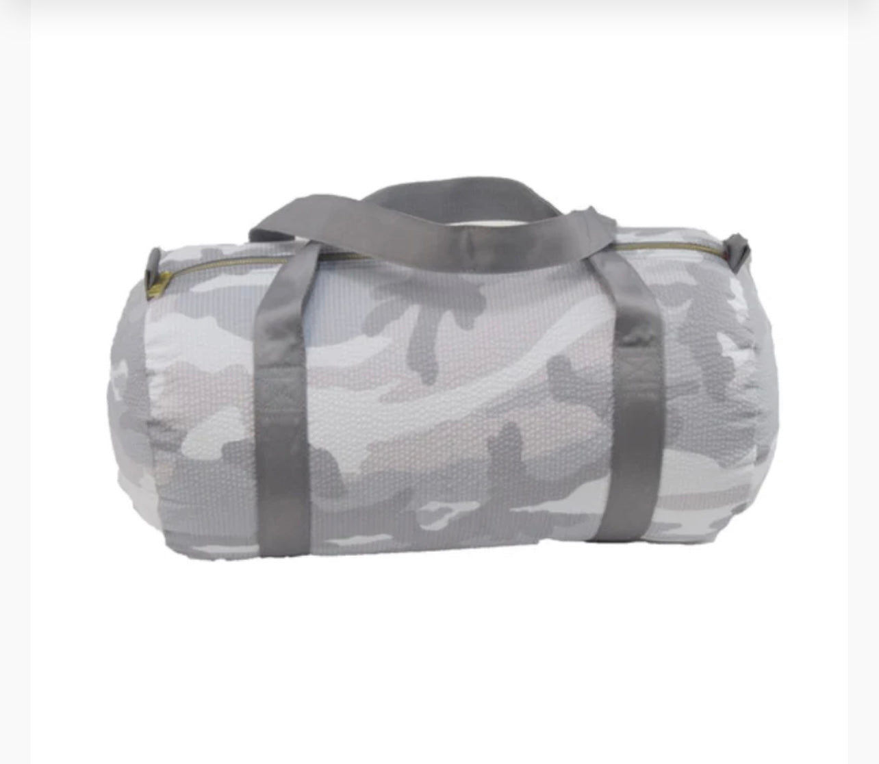 Snow Camo Seersucker Baby Duffel Bag (with optional monogram)