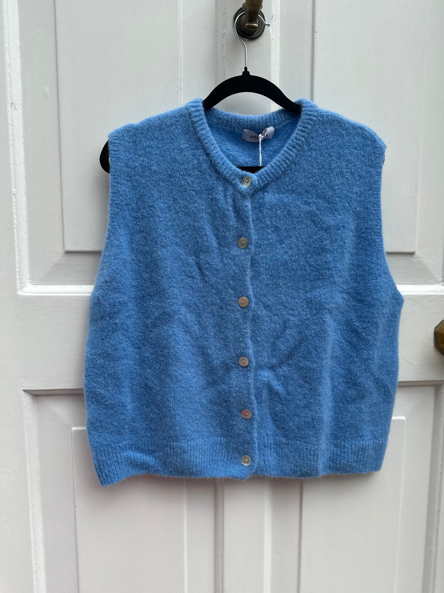 Mohair Sleeveless Cardigan