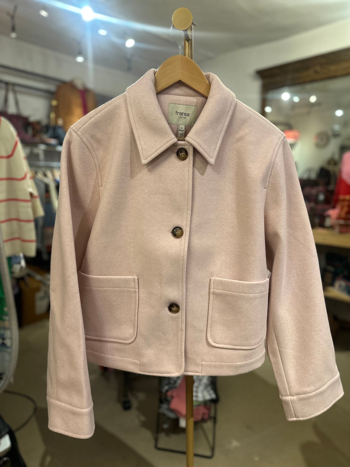 Frwilla Jacket 2 - Rose Smoke Melange