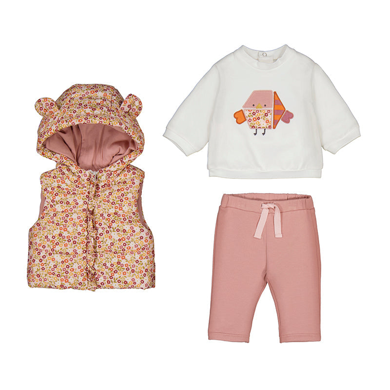 Girls Floral Vest and Tracksuit Set by Mayoral