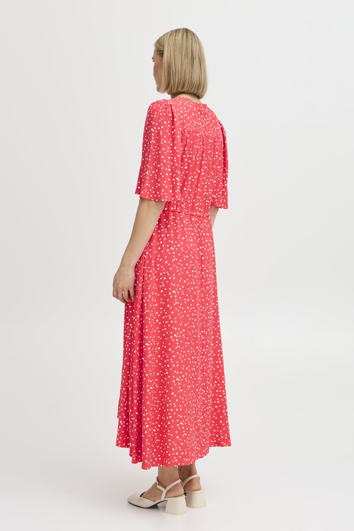 FrKamma Coral Spotty Dress
