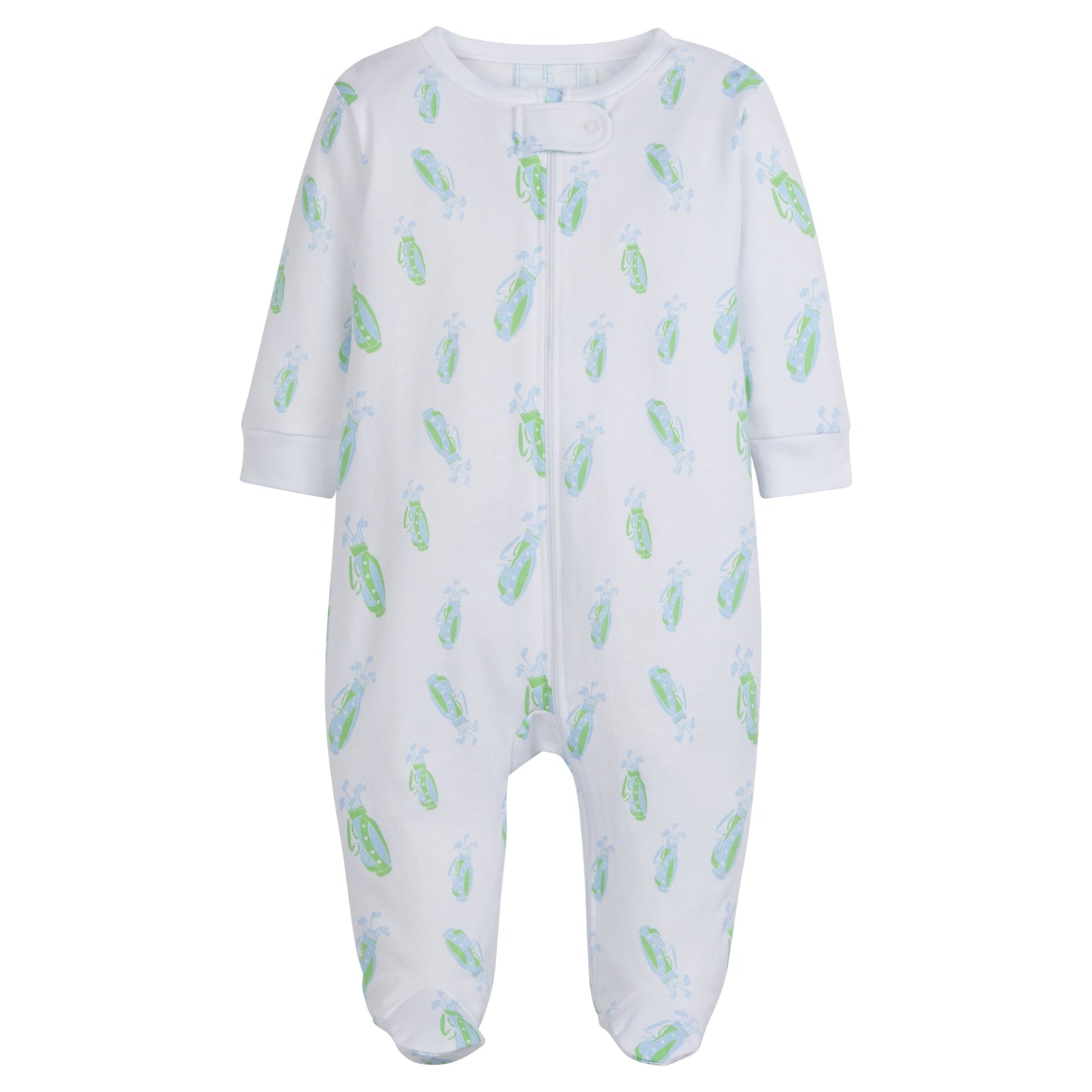 Zippered Footie-Blue Golf by Little English