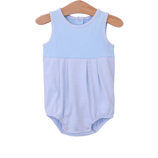 Charlie Bubble Light Blue Stripe by Trotter Street Kids