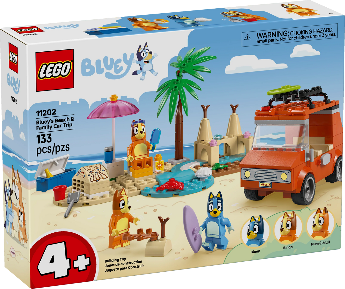 LEGO Bluey’s Beach & Family Car Trip 11202