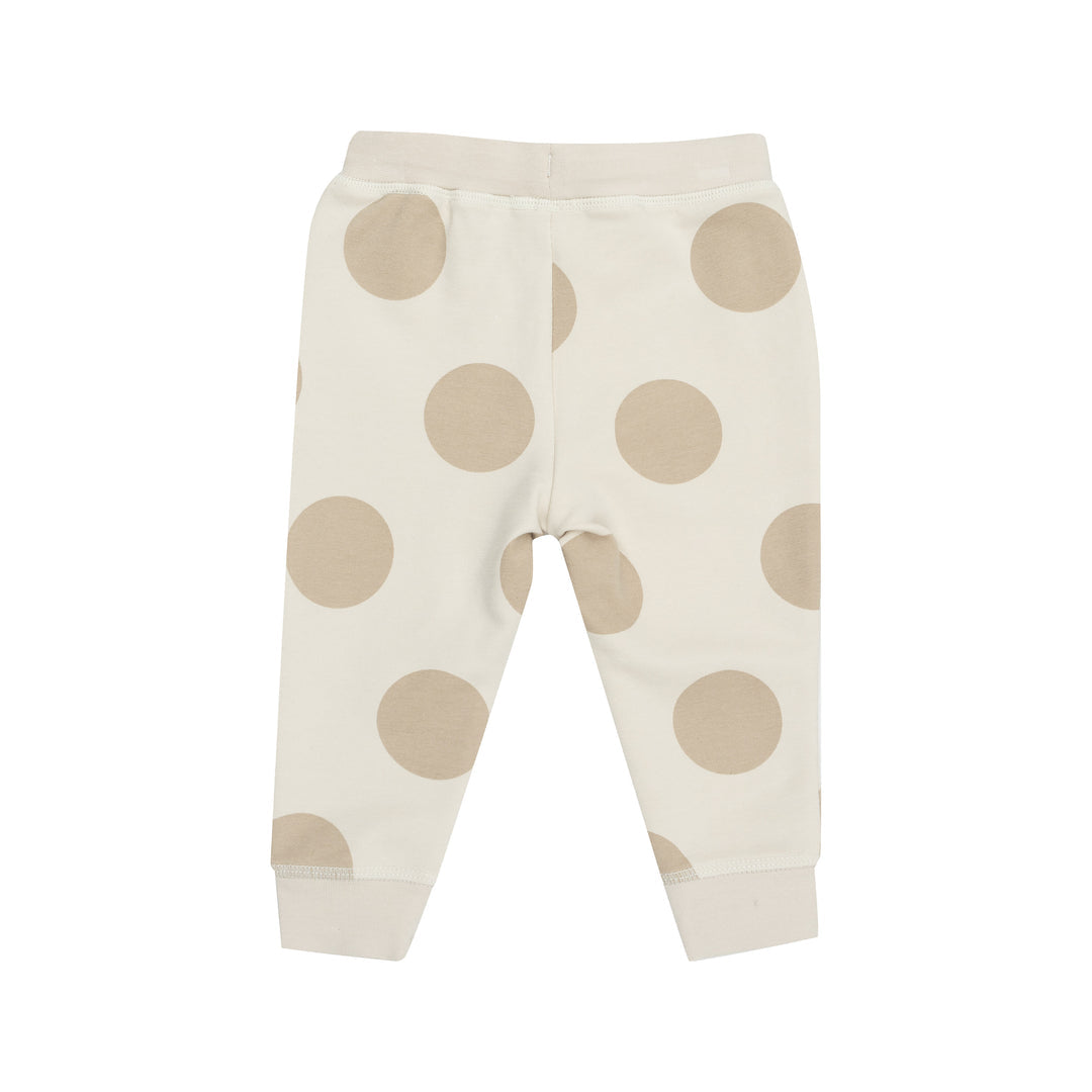 French Terry Beige Dot - Hoodie And Jogger by Angel Dear