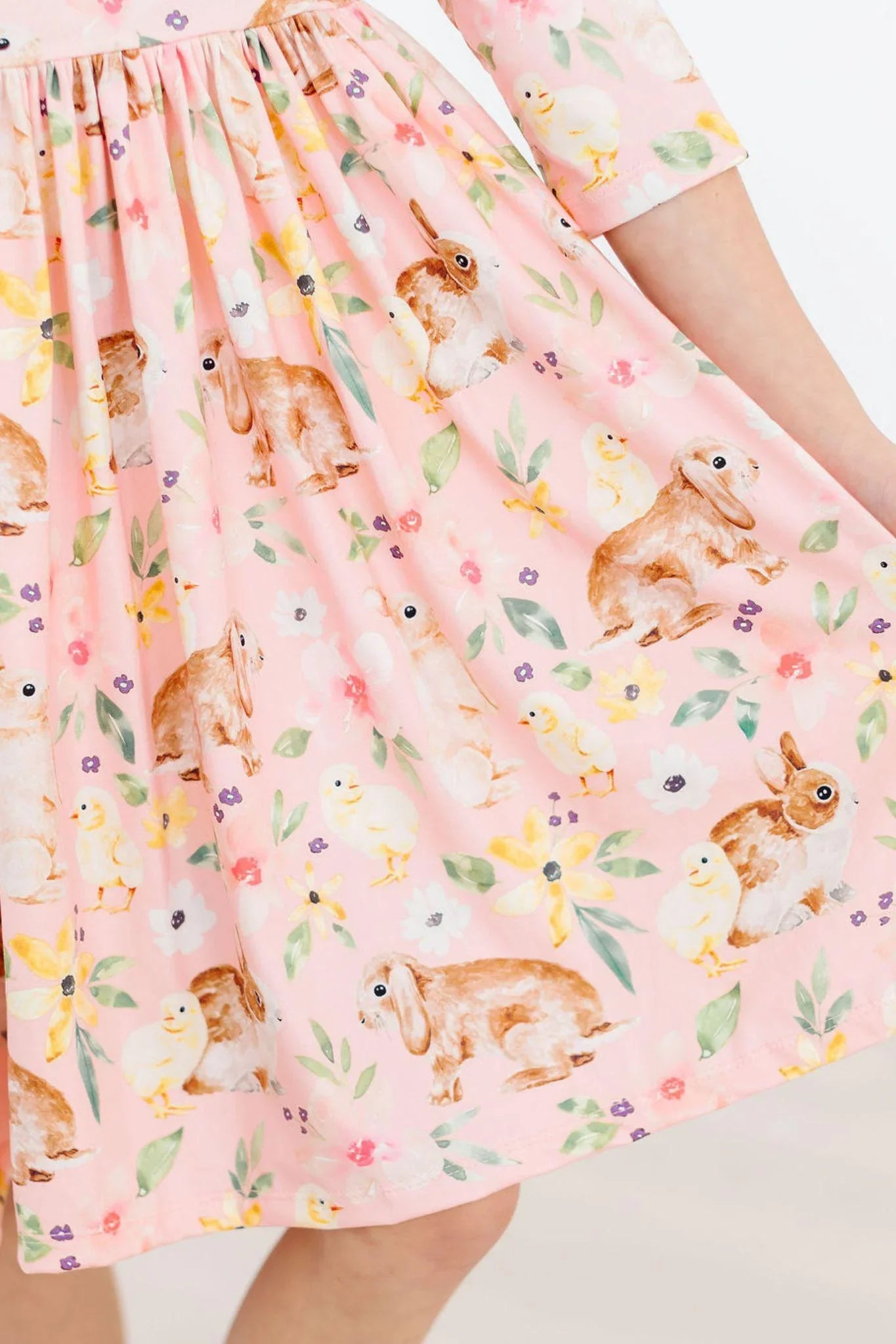 Chicks and Bunnies Ruffle Twirl Dress