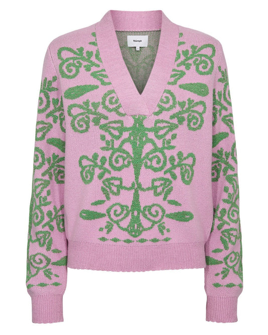 NUSEIDA PULLOVER - Lilac and Green