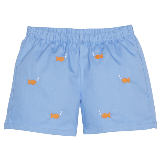 Embroidered Basic Short-Goldfish by Little English
