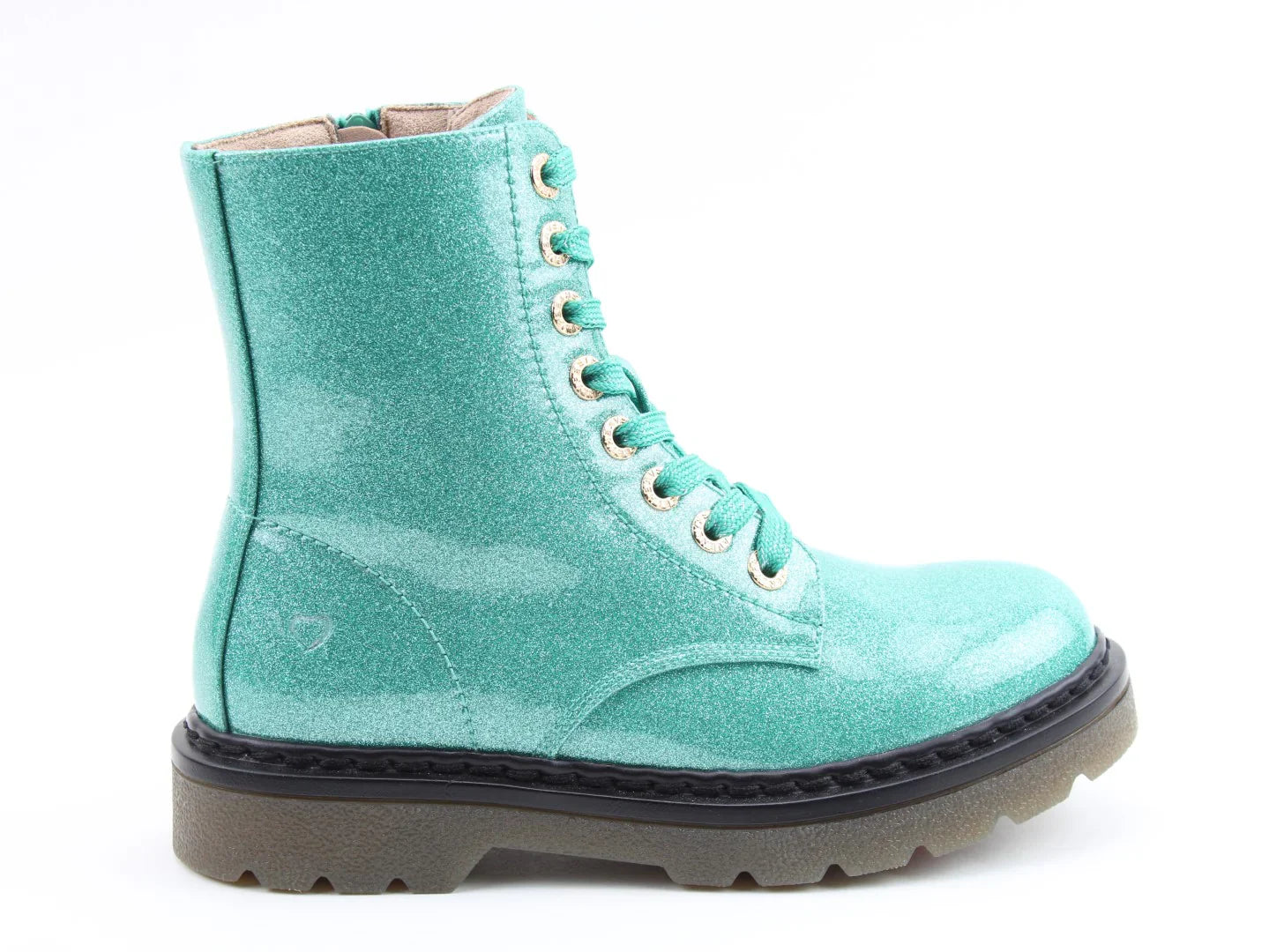 Justina Boots - Mint Glitter