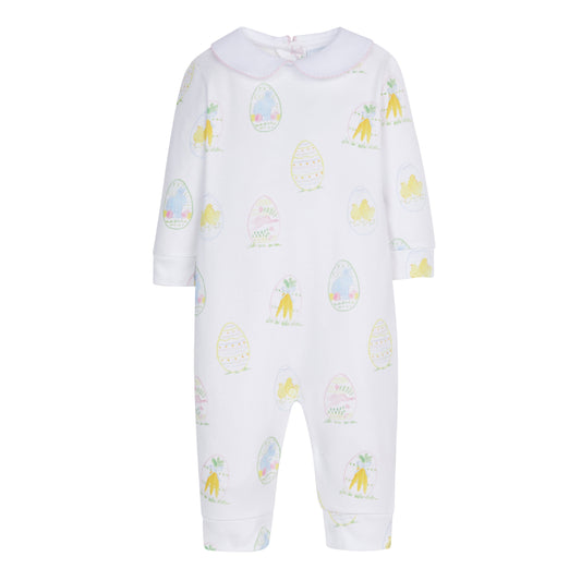 Printed Playsuit -Girl Easter Eggs by Little English