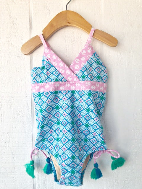 CL- Tassel One piece Swimsuit for girls