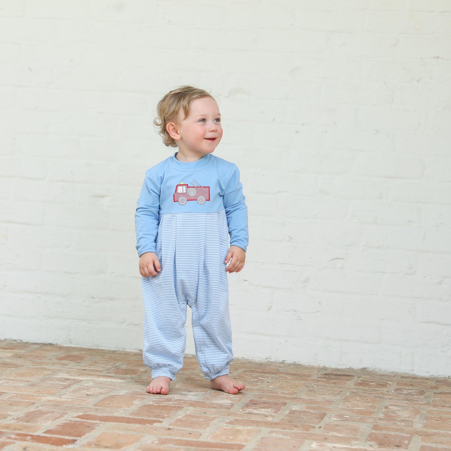 Fire Truck Romper by Trotter Street Kids