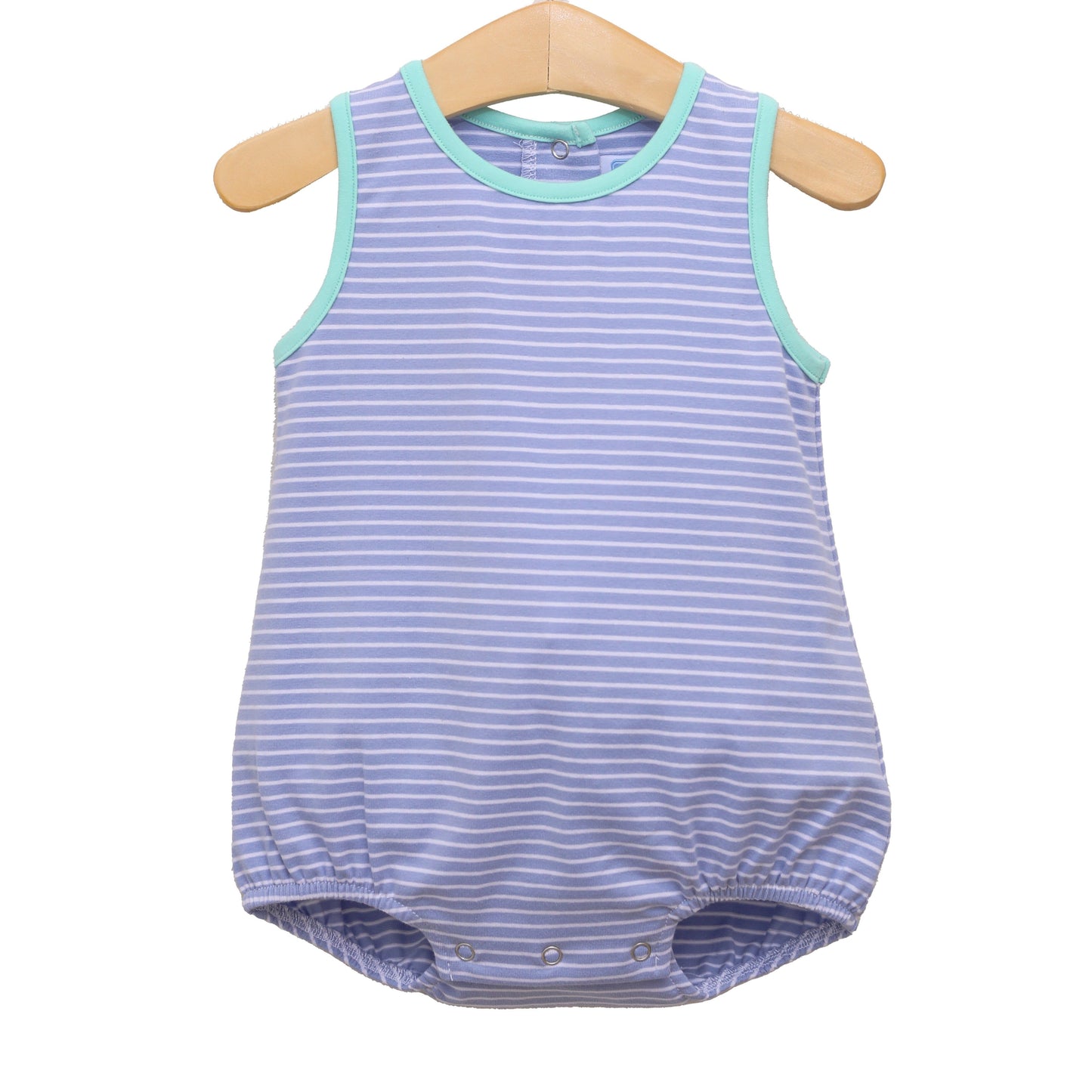 Drew Bubble -Cadet Blue Stripe/Mint by Trotter Street Kids