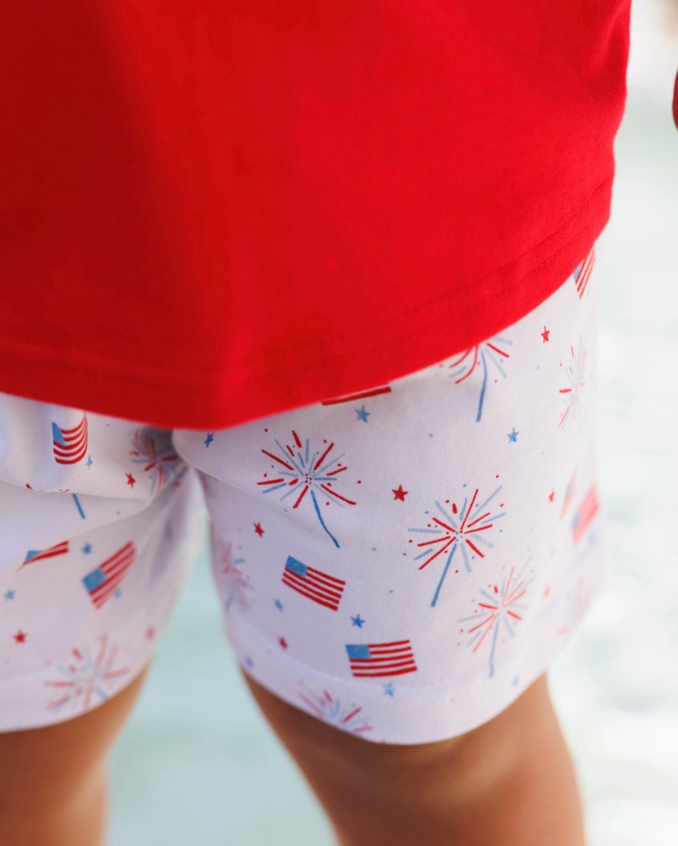 Fireworks and Freedom Drew Short Set for Boys