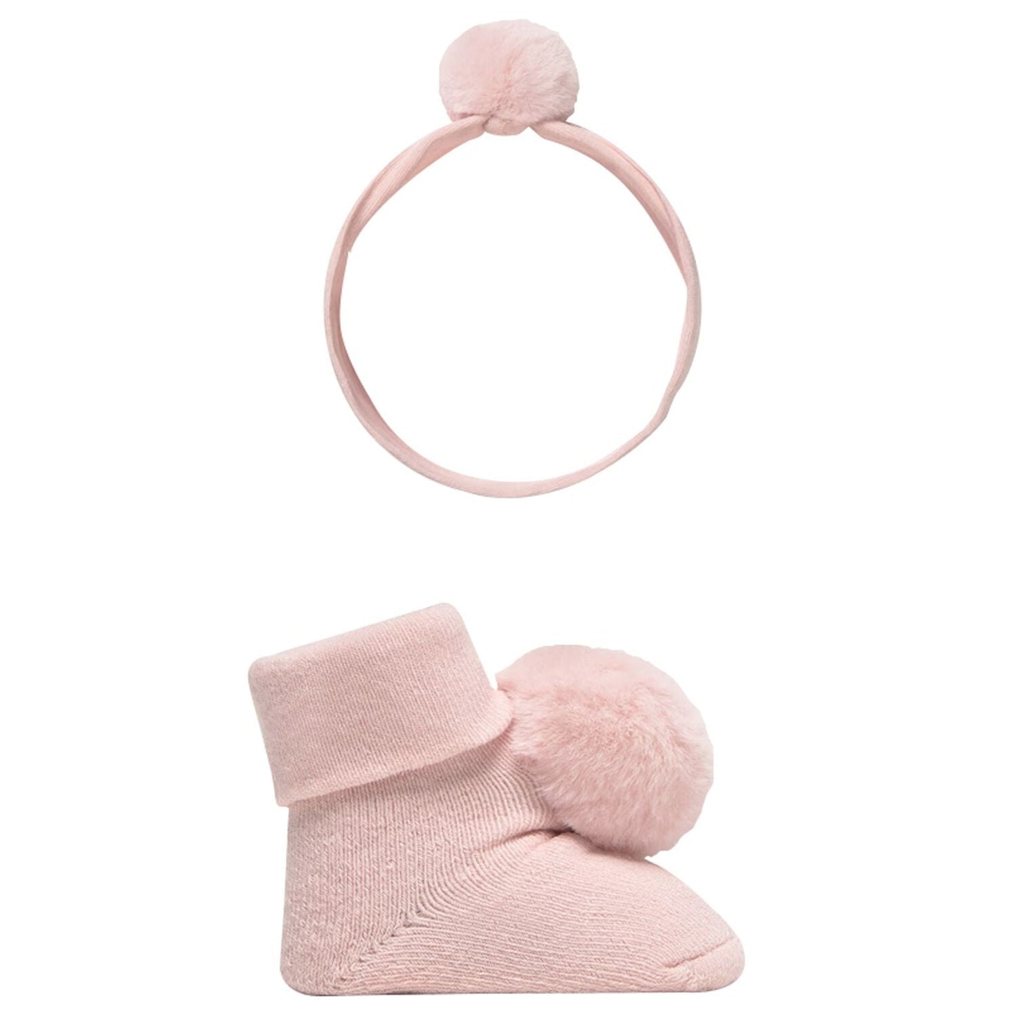 Pink Pom Headband Sock Set by Mayoral