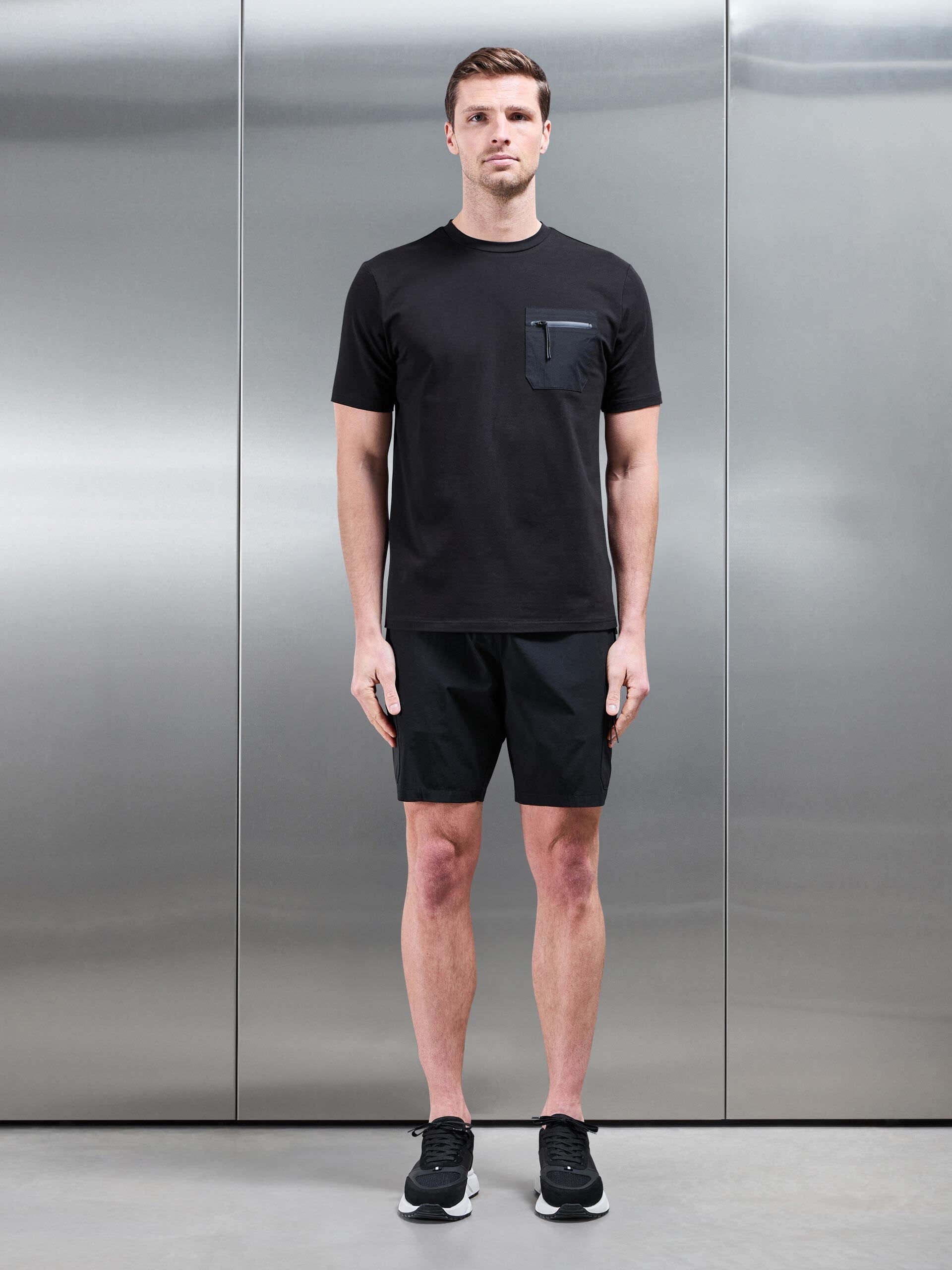 Active Cargo Short in Black