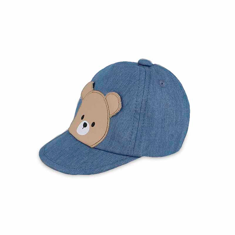 Denim Teddy Bear Baseball Hat by Mayoral