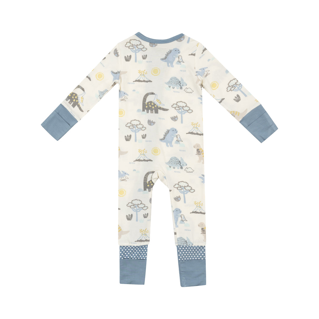 Baby Love Dinos Zipper Front Romper by Angel Dear