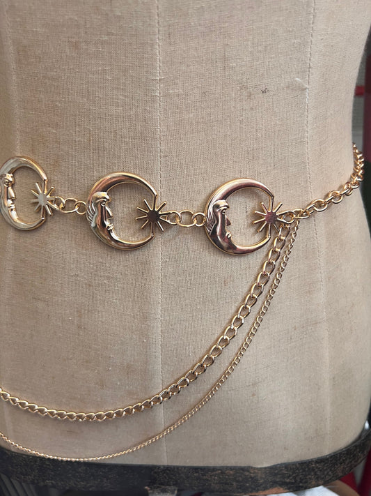 Sun and Moon Charm Belt