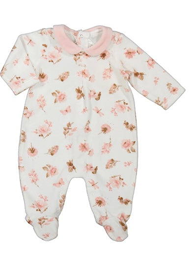Velour Flower Footie by Mayoral