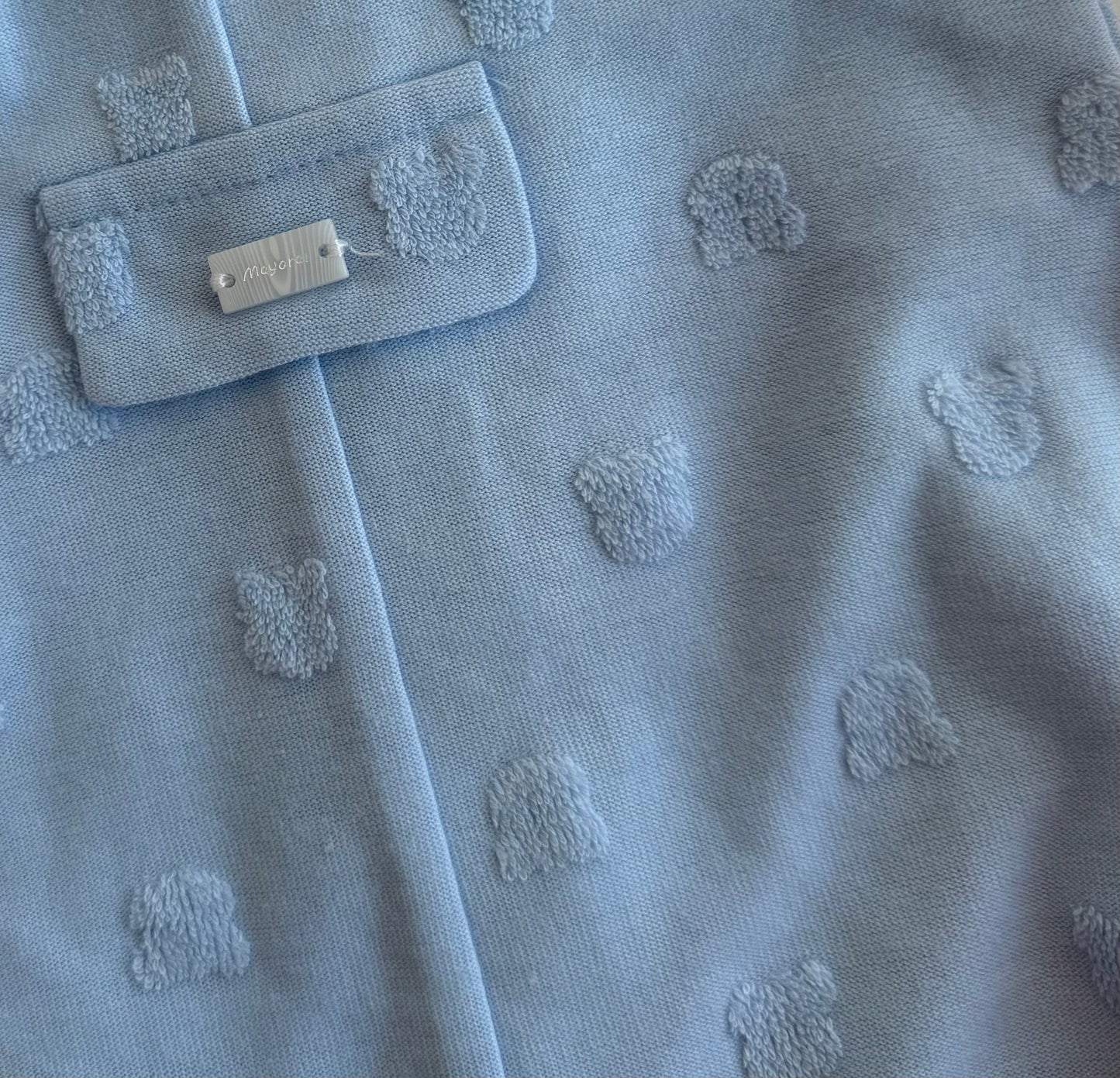 Baby Blue Overall with Hat by Mayoral